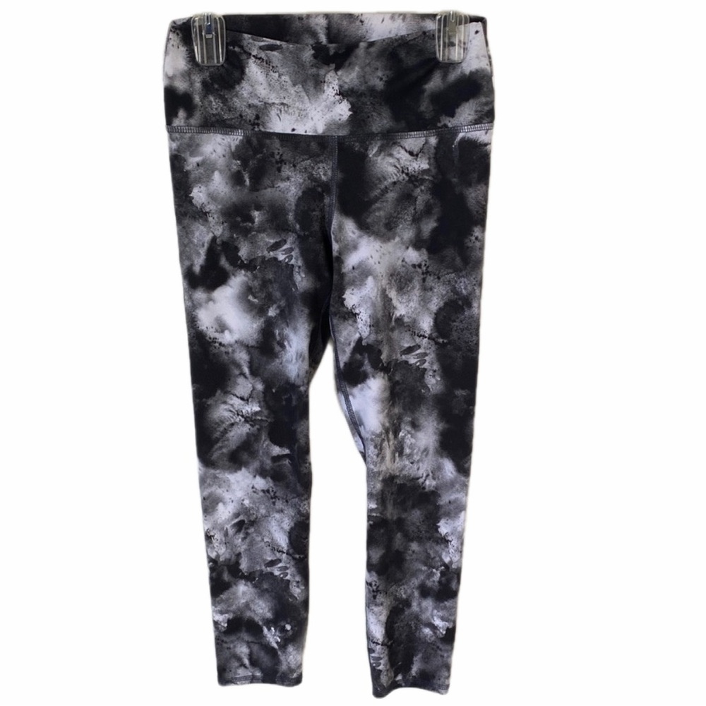 EVCR Women’s Black and Gray Tie-Dye workout Pants Size M